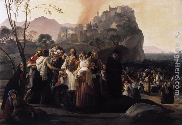 Francesco Hayez The Refugees of Parga